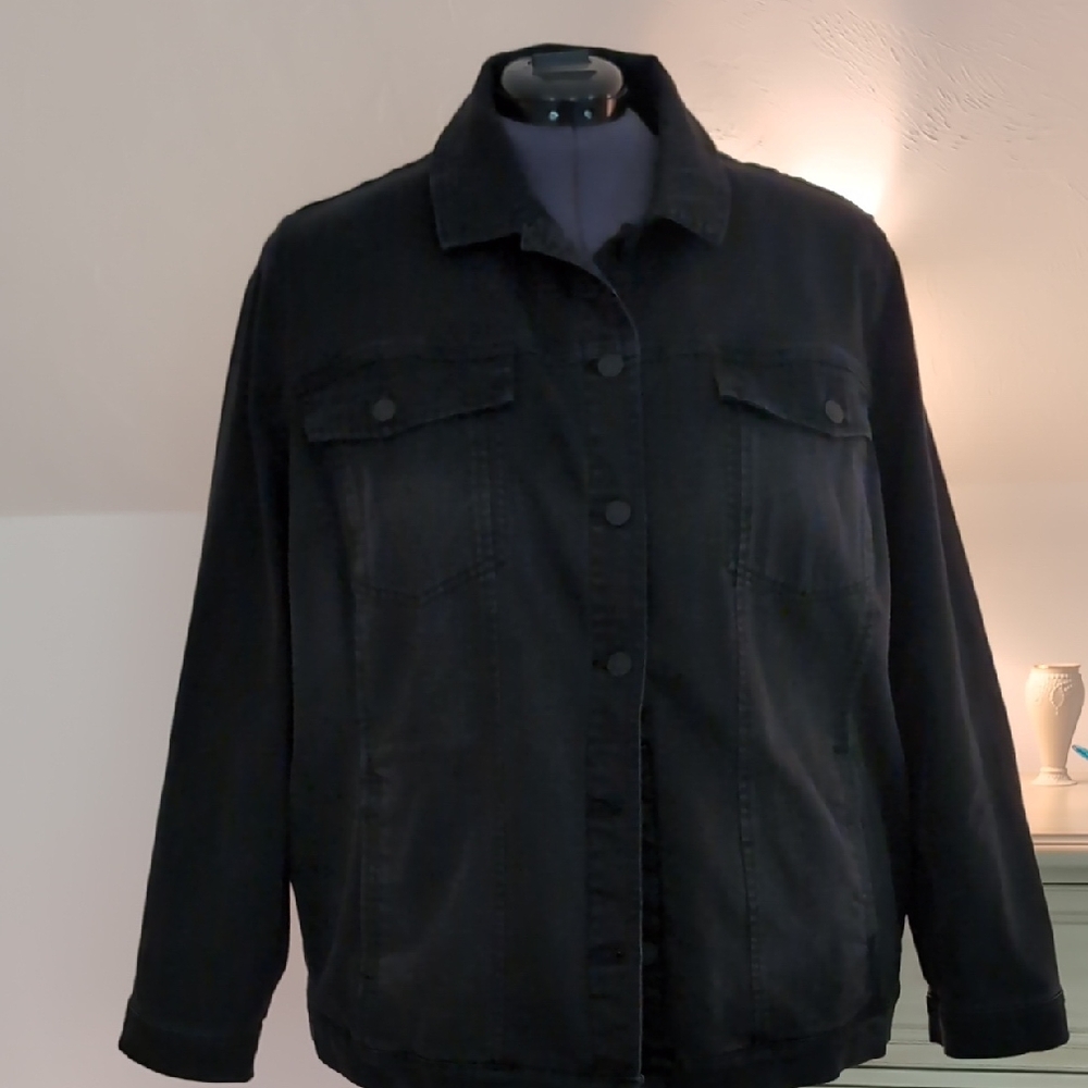 Ulla Popken Black Jean Jacket